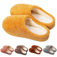 Load image into Gallery viewer, Furry Slippers Soft Winter Bedroom Slippers Women
