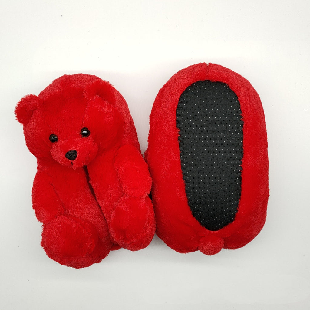 Teddy Bear Slippers Home Bedroom Furry Shoes