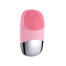 Load image into Gallery viewer, Mini Silicone Electric Face Cleansing Brush Electric Facial Cleanser Facial Cleansing Brush Skin Massager Skin Care Tools