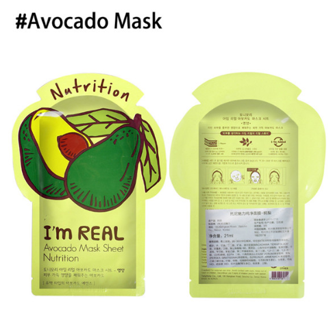 I'm REAL Skin Care Food Sheet Face Mask Moisturizing Oil Control Whitening Shrink Pores Korean Facial Mask tony moly Cosmetics