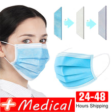 Load image into Gallery viewer, Professional Medical Mask Disposable 3-Ply Face Mask Antiviral Medical-Surgical Mask
