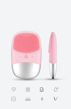 Load image into Gallery viewer, Mini Silicone Electric Face Cleansing Brush Electric Facial Cleanser Sonic Facial Cleansing Brush Skin Massager Skin Care Tools