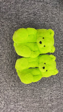 Load image into Gallery viewer, Home Furnishing Plush Thick Cotton Warm Teddy Bear Slippers