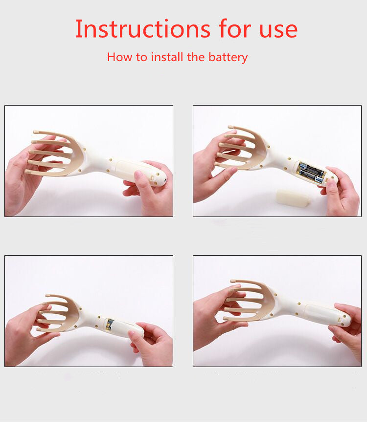 Golden Finger Five-claw Massager Multifunctional Battery Usb Massager To Relieve Fatigue Mini Head Massager