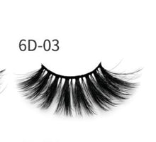 Load image into Gallery viewer, Nethong 25mm mink false eye lashes 6D three-dimensional messy cross-eye lashes Europe and the United States cross-border for eye lashes