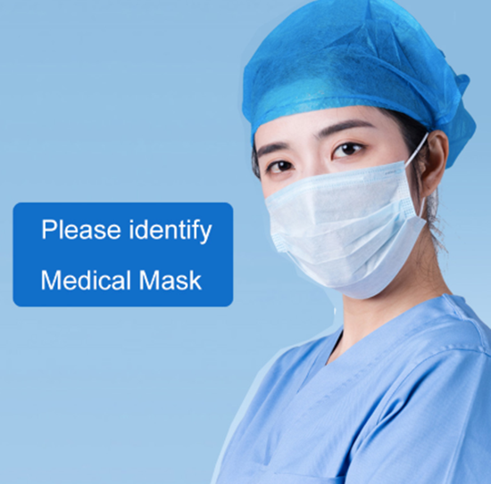 Professional Medical Mask Disposable 3-Ply Face Mask Antiviral Medical-Surgical Mask