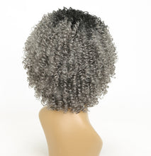 Load image into Gallery viewer, Curly Female Black Gray High Temperature Silk Chemical Fiber Headgear