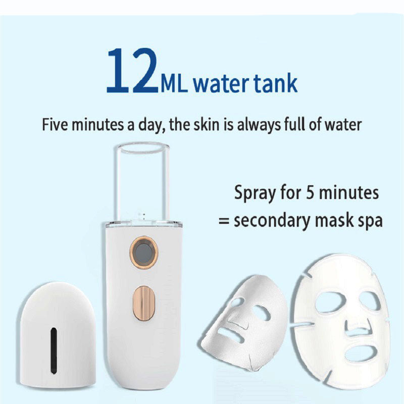 Home beauty instrument Mini steamer facial moisturizer