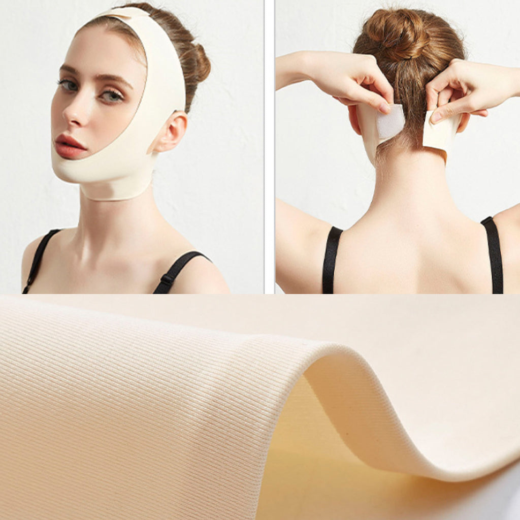 Seamless breathable elastic V face bandage