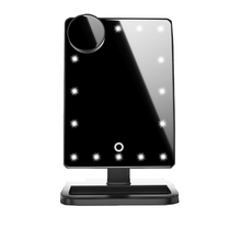 Load image into Gallery viewer, Touch Screen Makeup Mirror With 20 LED Light Bluetooth Music Speaker 10X Magnifying Mirrors Lights