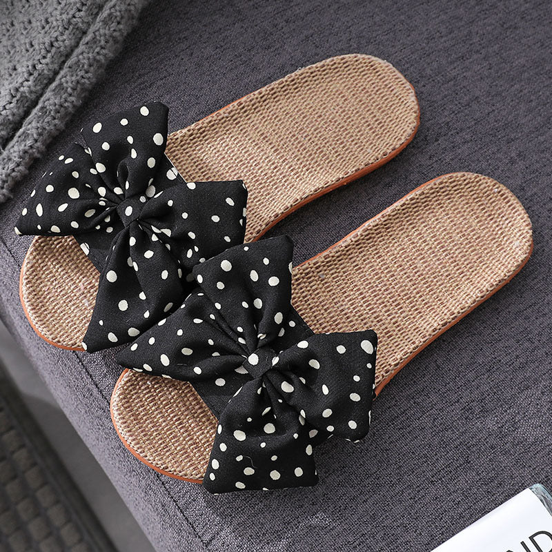 Big Bow Slippers Home Non-Slip Slippers
