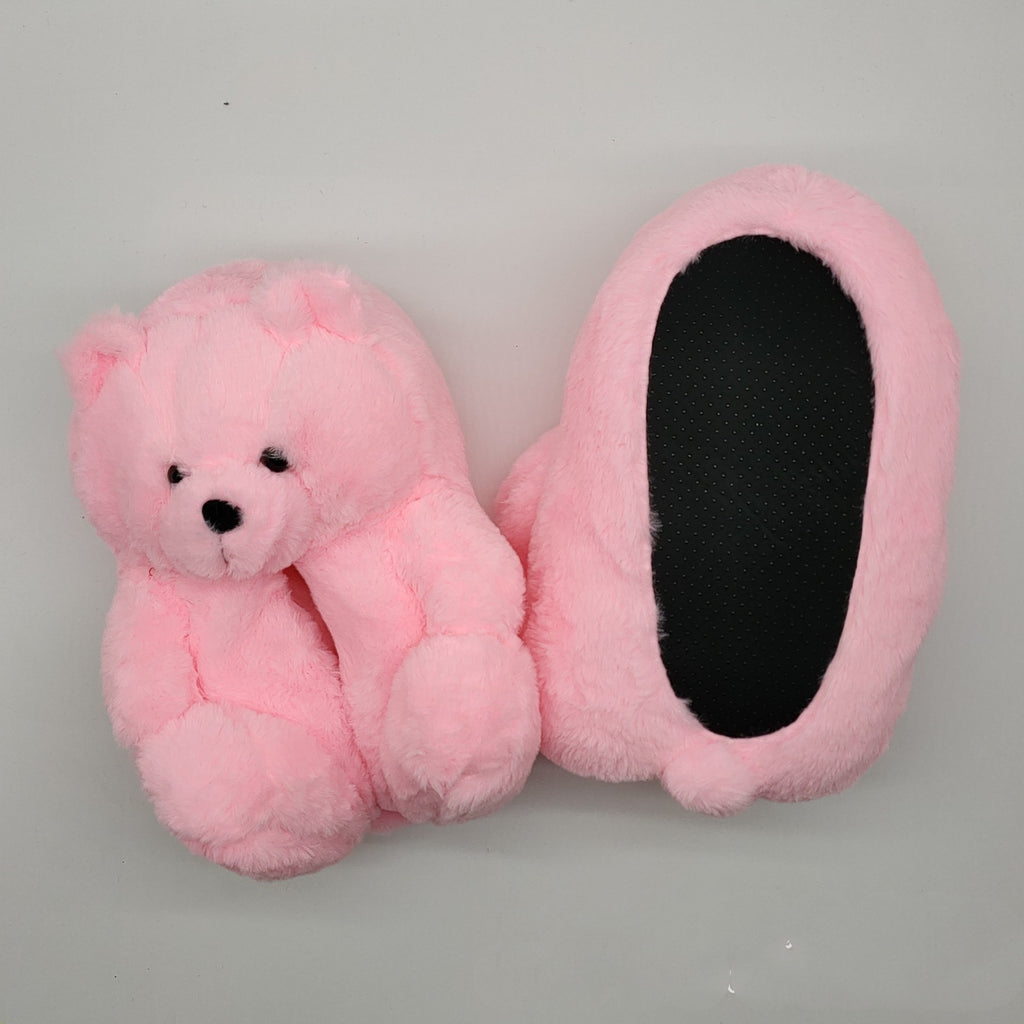 Teddy Bear Slippers Home Bedroom Furry Shoes