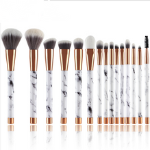 Load image into Gallery viewer, 11 sets of marble makeup brush with makeup brush beauty makeup kit 11 makeup brush sets
