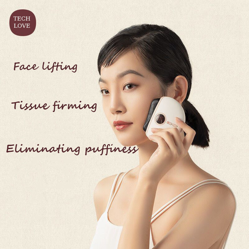 Bianstone Electric Gua Sha Face Lifting Puffiness Eliminating Device Face Neck Shaping