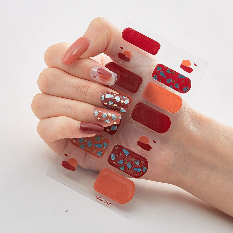 Net red waterproof nail stickers