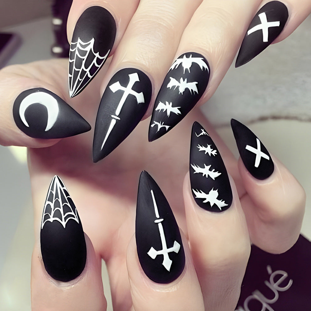 European And American Wear Moon Cross Nail Stickers