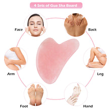 Load image into Gallery viewer, Whole Massage Gua Sha Tools Natural Rose Quartz Massage Stone