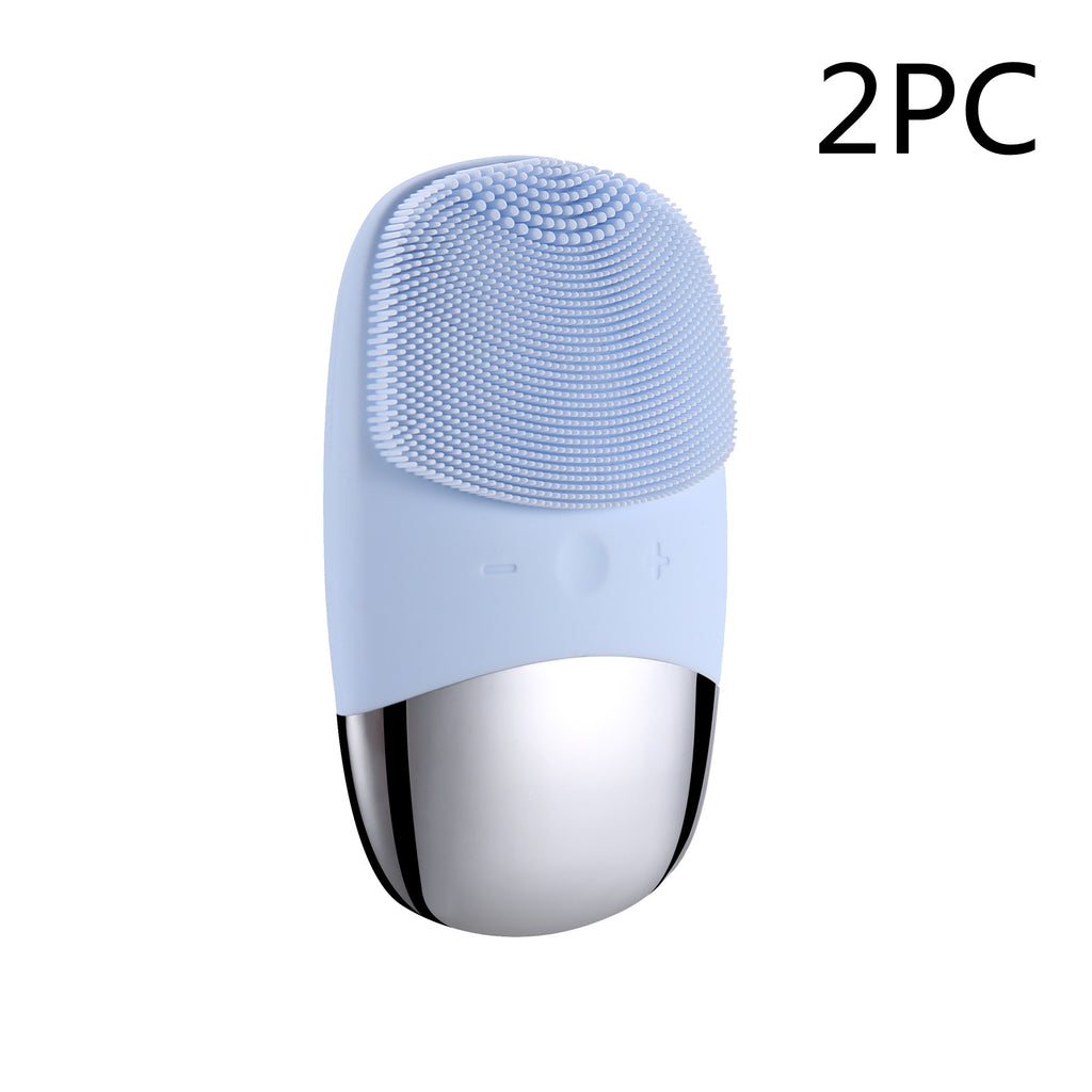 Mini Silicone Electric Face Cleansing Brush Electric Facial Cleanser Facial Cleansing Brush Skin Massager Skin Care Tools