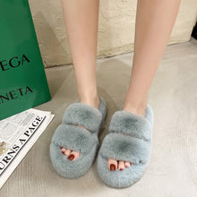 Load image into Gallery viewer, Fuzzy Slippers Women House Shoes Fluffy Bedroom Slippers