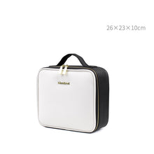 Load image into Gallery viewer, Large Capacity Leather Cosmetic Bag Portable Makeup Artist Makeup Storage Bag