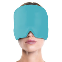 Load image into Gallery viewer, Migraine Relief Hat Cold Therapy Migraine Relief Products Comfortable Head Wrap Ice Pack Eye Mask For Puffy Eyes