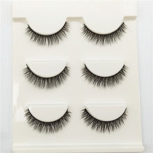 Load image into Gallery viewer, False Eyelashes Natural Tail Extension 3D Simulation Three Pairs
