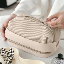 Load image into Gallery viewer, Cream Toast Makeup Bag Large Capacity