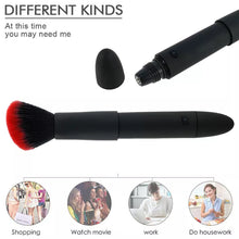 Load image into Gallery viewer, USB Silicone Makeup Brush Plus Bullet Vibrator