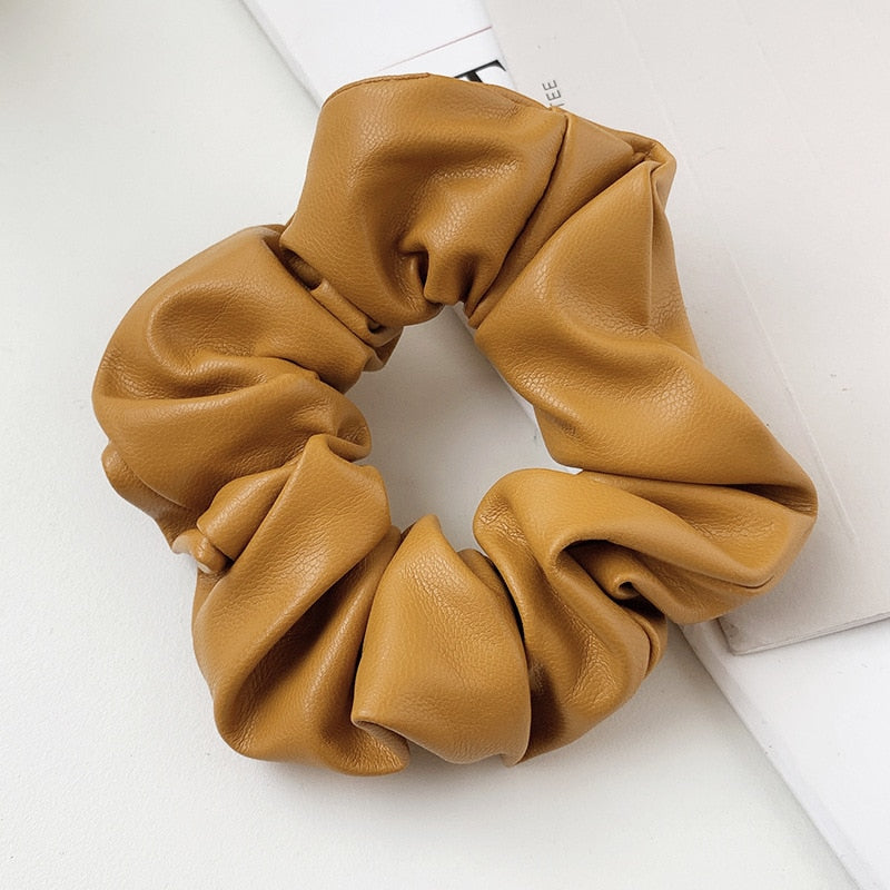 PU leather Hair Tie Ring
