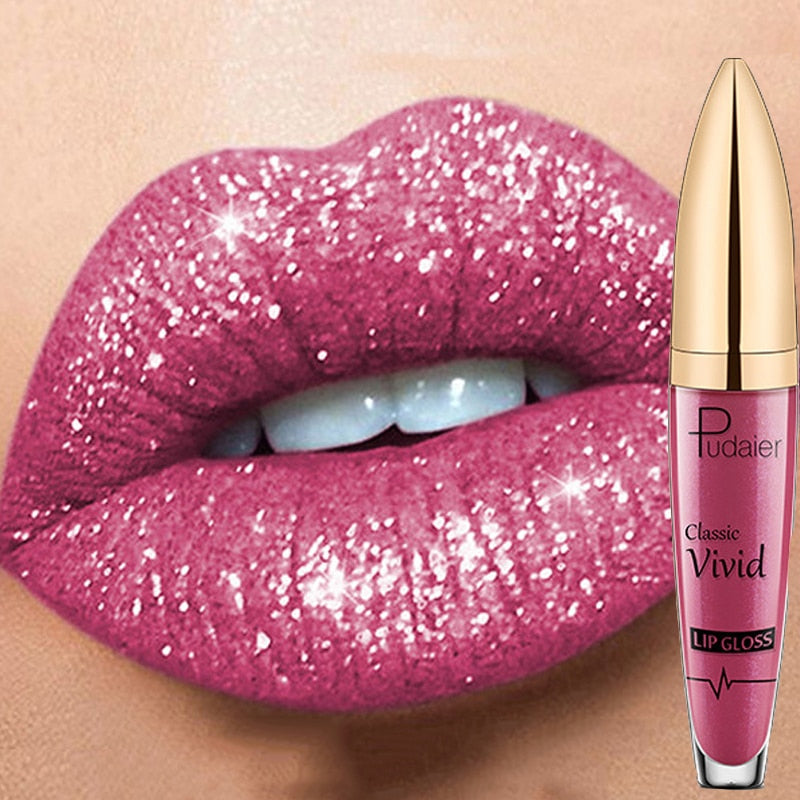 18 Colors Long Lasting Matte Glitter Liquid Shiny Lip Gloss