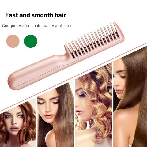 Portable Straightening Hair Comb