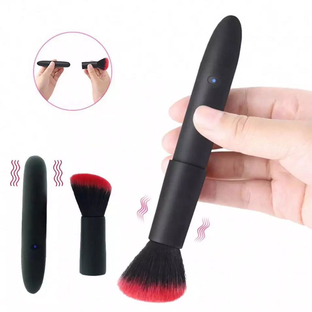 USB Silicone Makeup Brush Plus Bullet Vibrator